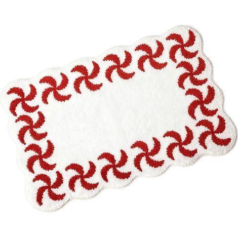 CCYKXA Gewürzmotivierter Badezimmerteppich 60x40cm, rutschfest, weich, weihnachtliche Wintermatte für Küche, Bad, Veranda, Eingangsbereich (1/5)