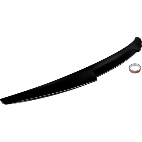 Spoiler, mejora la aerodinámica, fácil instalación, negro brillante. (1/2)