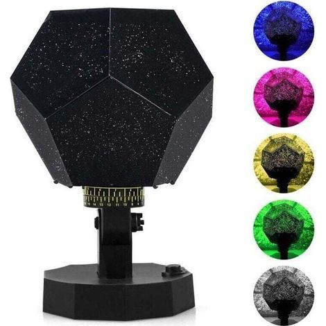 DIY Science Sky Projection Night Light Projector Lamp, Ghost Star Projector Night Lamp with 5 COLORS for Adult Kids Bedroom (1/4)