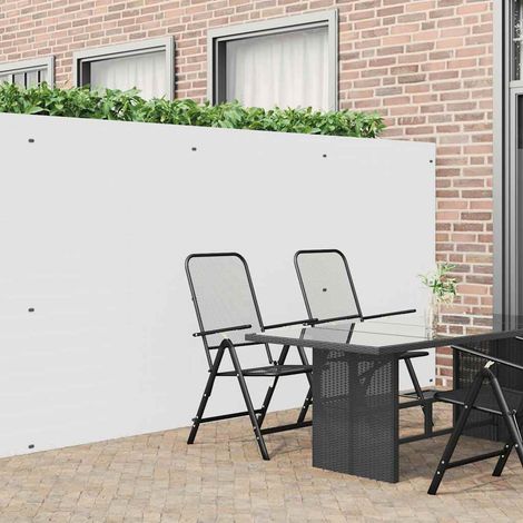 Gartenzaun Doppelseitig Weiß 1,8x3 m PVC vidaXL335334