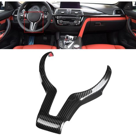 M Sport Lenkradblende passend für F80 M3, F82, F83 M4, F10 M5, F06, F12, F13 M6, F15 X5M, F16 X6, Carbonfaser-Optik (1/5)