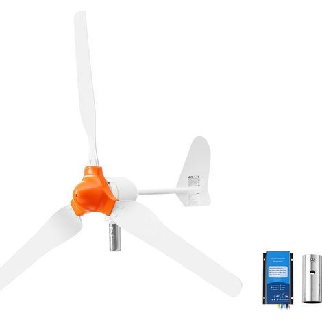Kit 12V 1000W Éolienne avec Contrôleur Hybride Générateur Triphasé AC pour Alimentation Autonome 3 Pales Stables (1/5)