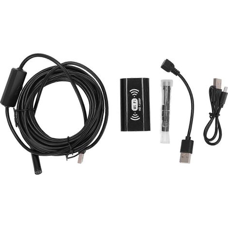 F130 8mm WLAN-Endoskop, starres Kabel, HD, wasserdicht, Industrie-Endoskop für Computer, Smartphone, 1 m / 3
