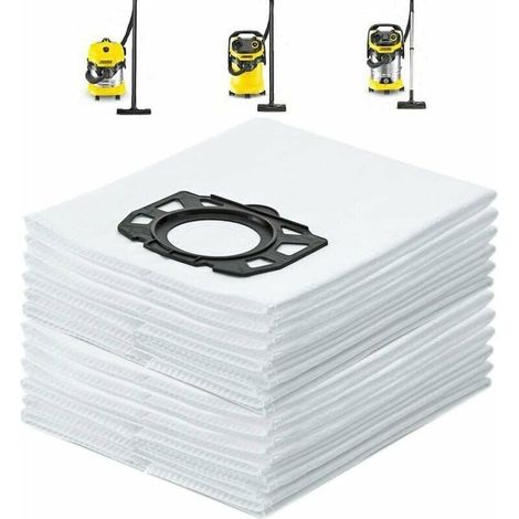 12 sacs d'aspirateur pour Karcher WD4 WD5 (1/5)