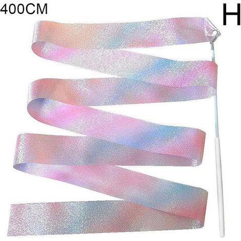 Ruban De Danse Enfant - 2 m Ou 4 m - Manche En Plastique Avec Boucle Métallique - Pour Gymnastique Rythmique Et Activités Créatives - 1 Pièce (1/5)