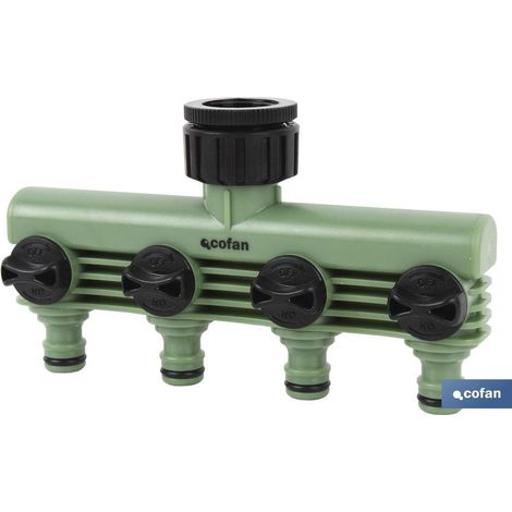 Colector De Riego 4 Salidas Ajustables