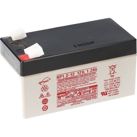 Enersys Genesys NP1.2-12 12V 1,2Ah 4,8mm Faston AGM Akku (1/5)
