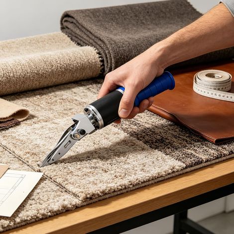 Cisaille tapis inox 0-4000tr/min 200W électrique, pour tapis (1/5)