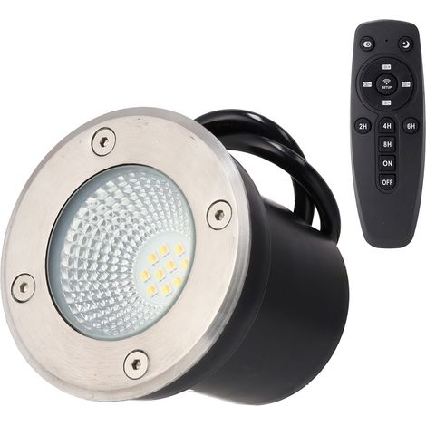 Foco LED de Jardín para Empotrar 5W IP65 CCT (Tonalidad Luz Regulable) Control Remoto