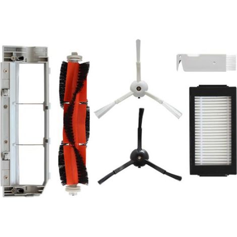 Accessoires pour balayeuse professionnelle : brosse principale, brosse latérale, couvercle de filtre HEPA-AquaForge (1/5)