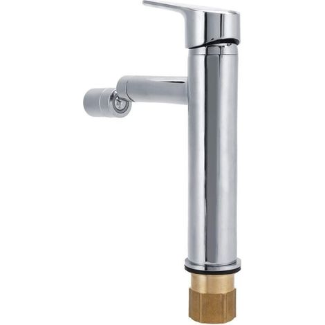 Fournyaa Robinet d'évier, mitigeur d'évier Robinet de Bassin Robinet de Bassin de Rotation Robinet de Salle de Bain, pour(International Standard Thread G/2) (1/4)