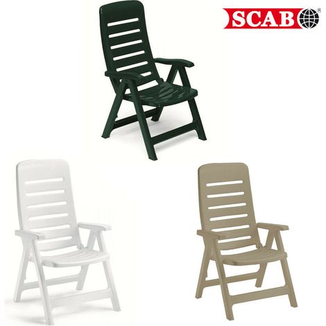 Sedia Esterno Poltrona Pieghevole Regolabile Inclinabile Richiudibile Giardino - Colore principale: Verde (1/5)