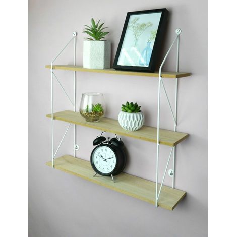 3 Tier Metal Wire Shelf - White