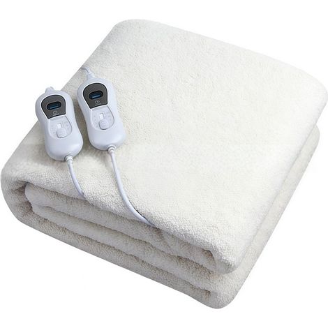 Manta eléctrica HU 665, 170 x 1500 cm, apagado automático, protección contra sobrecalentamiento, control de temperatura de 3 niveles, lavable a máquina, compatible con colchones estándar, manta eléctr (1/2)