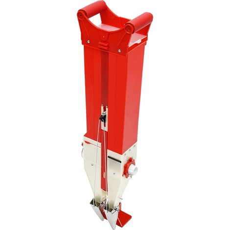 Sembradora manual, cantidad de semillas ajustable, construcción duradera, color rojo. (1/2)
