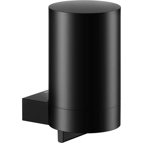 Keuco Plan - Dispenser di sapone liquido con supporto, nero opaco 14951370000 (1/5)