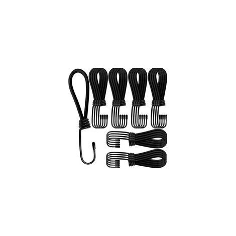 25 Pièces Tendeurs de Bâche avec Crochets, 15 cm Crochet Tendeur Elastique Courts, Crochets d'Extenseur Bâches pour Camping, Tendeur Crochet Bache, pour Remorques Transport Stationnaires (1/5)