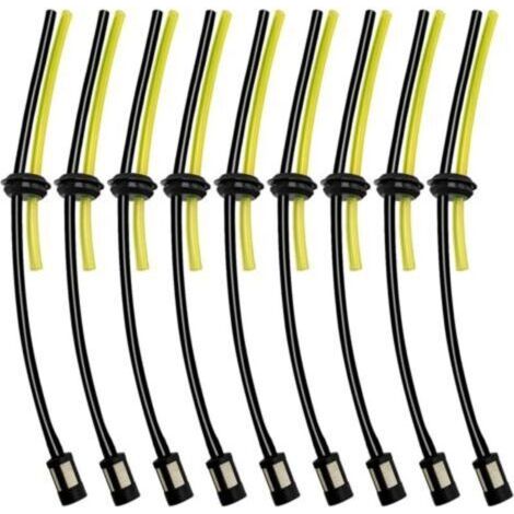 9 Ensembles Universel Filtre à Essence Kit, Tuyaux de Carburant Universels, Durite Essence Debroussailleuse en Caoutchouc, pour Coupe-Herbe, Débroussailleuse, Tronconneuse Taille Haie