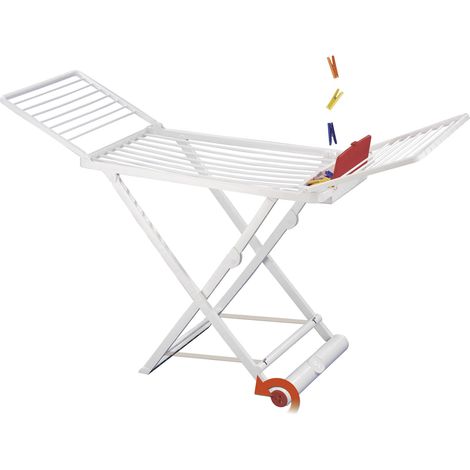 STENDINO NANNI 175X55XH115 STENDIBIANCHERIA 20MT CON PORTA MOLLETTE - STENDINO IN COLORAZIONE ASSORTITA