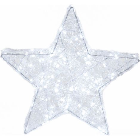 Leuchtende Weihnachtsdekoration, Stern, 50 cm