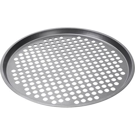 Pizza Screen - 30.5 Cm Round Perforated Stainless Steel Baking Tray - For Oven Use - Home And Professional Kitchen - 1 Piece (1/5)