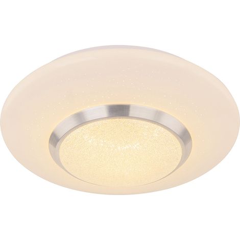 Plafoniera Lampada da soffitto Lampada da sala da pranzo Luce di design a LED con cristalli, in metallo e plastica, 1x LED 18 watt 1100 lumen bianco caldo, D 34 cm (1/4)