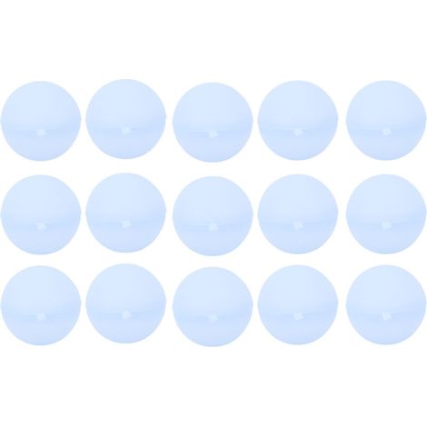 Lot de 15 ballons à eau réutilisables, remplissage rapide, auto-scellants, en silicone, rechargeables, pour enfants et adultes, activités de plein air, été, piscine, plage, bleu (1/5)