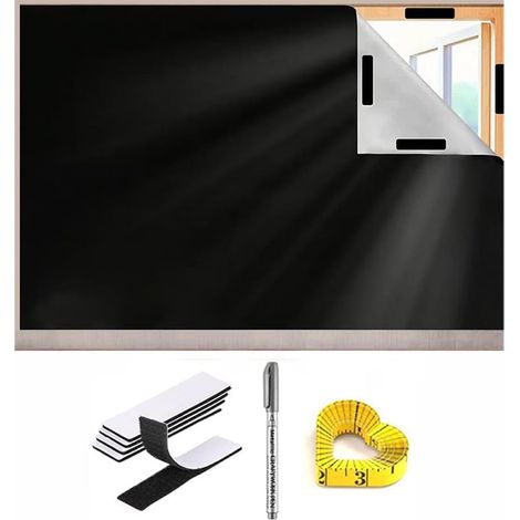 Tende oscuranti magnetiche senza foratura, tessuto isolante, per lucernari, protezione solare portatile, pellicola oscurante per cameretta, 1,45 x 2 m (1/4)