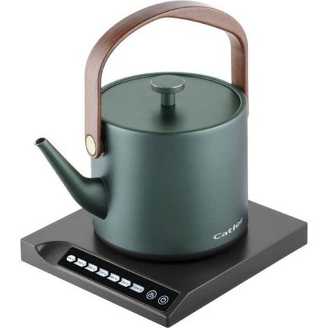 Bouilloire électrique à température réglable CATLER BM 502 Anna - Cuve inox - Thé infusion - Résistance STRIX - Vert