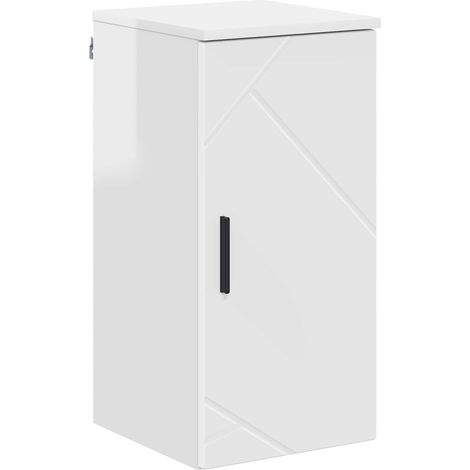 Maison Exclusive - Mobile da Bagno Bianco Lucido 30 x 31,5 x 61 cm (1/5)