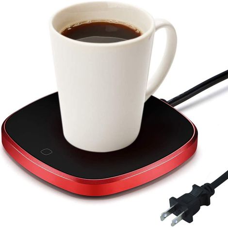 Chauffe-Tasse - Plaque Chauffante Électrique 15 W - Pour Bureau et Maison - Température Réglable 55 °C - Étanche - Aluminium - 1 Pièce (1/5)