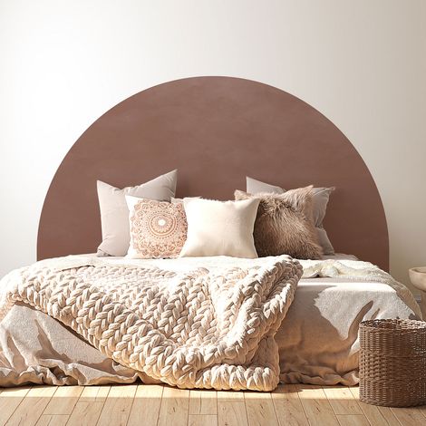 Stickers tête de lit - Couleur tendance - 160 x 130 cm - Pour lits (120 à 140 cm) - Adhésif MAT (1/2)