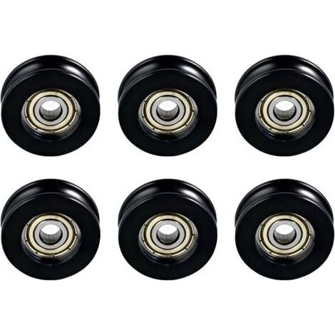 Roulette porte coulissante 6 pièces – Roulettes rechange pour douche et moustiquaire – Dimensions 5×20×7mm – Résistance à la corrosion – Autlead (1/5)