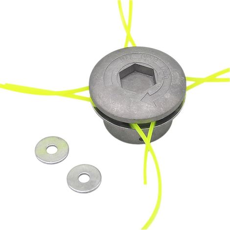 Tête de coupe en aluminium, tête à double bobine de fil, tête à fil nylon pour coupe-bordures à essence - AquaForge (1/5)