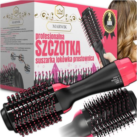 Großer Bürstentrockner, Lockenstab, Glätteisen, Haarstyling 4 in 1 STARK