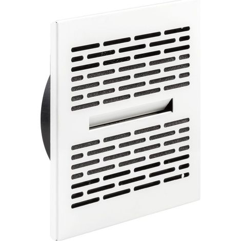 Kermi x-well Weitwurfauslass SA200 quadratisch aus Metall, weiß, NW 125 - Y2403125010K