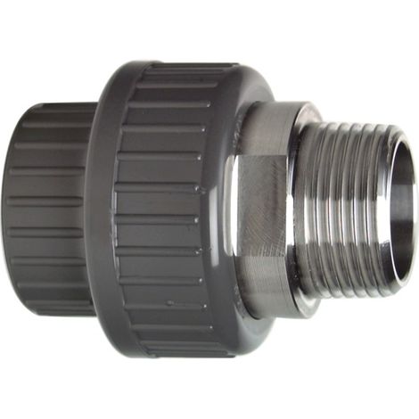 GF Übergangsverschraubung PVC-U/1.4404 d 16x3/8" AG, Dichtung EPDM