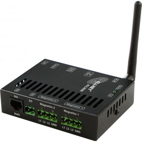 Allnet ALL3696 contatore elettrico nero alluminio compatto