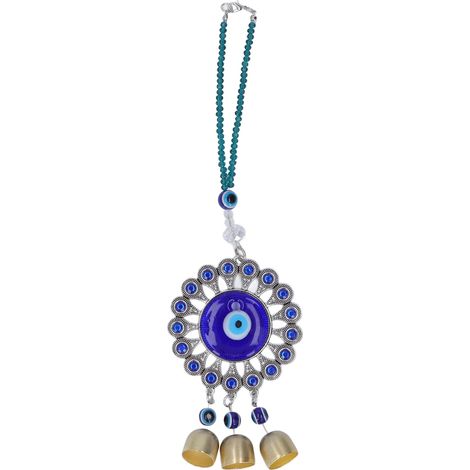 Pendentif Œil Bleu Turc, Décoration Murale Porte-Bonheur pour Maison, Bureau et Voiture (1/5)