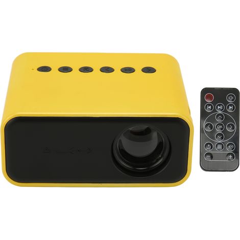 Mini projecteur LED HD 1080p avec protection oculaire, projecteur de films portable, cadeau idéal pour les enfants et le camping (prise UE).