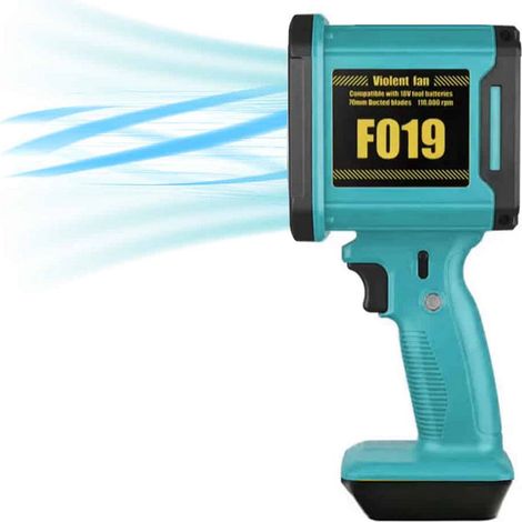 SOFFIATORE A BATTERIA PER FOGLIE AUTO TURBO VENTOLA DOPPIA BATTERIA 88V BATTERIE