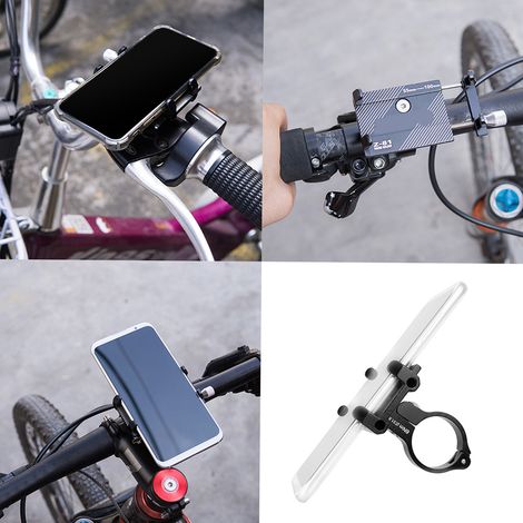 Support de téléphone de vélo en alliage d'aluminium, support de vélo, moto, vtt, guidon de route, berceau GPS Mobile (1/5)