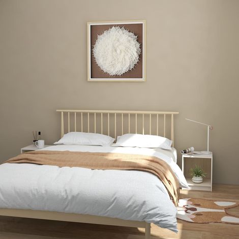 Bedside Cabinet  Set of 2  White  Solid Pinewood  Standard vidaXL (1/5)
