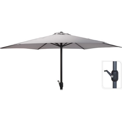 Ombrello parasole ø300cm Altezza massima 248cm Colore: Grigio chiaro