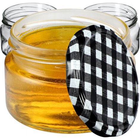 KADAX kleine Einmachgläser 250 ml, Marmeladengläser mit Deckel, Luftdichte Gläschen zum Verschenken, (1/5)