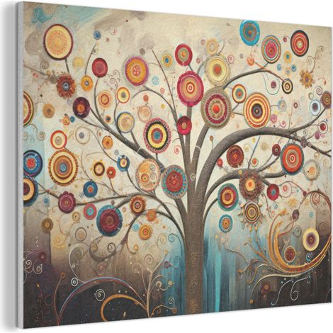 CUADRO ACÚSTICO Árbol - Árbol de la vida - Color Adornos Pared 80x60 (1/5)