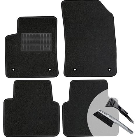 Alfombrillas de terciopelo a medida para Peugeot 3008 II, fibra sintética resistente, color negro. (1/5)