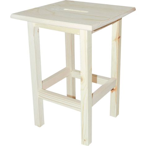 SGABELLO 'ALTO' cm 30 x 30 x h 45 - legno chiaro