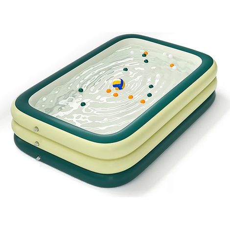 Aufblasbarer Pool, robuster und dickwandiger Aufstellpool, Planschbecken, aufblasbarer Familienpool, Sommerwasserparty, Garten, Rasen (Größe: 1,8 m/5,9 ft)