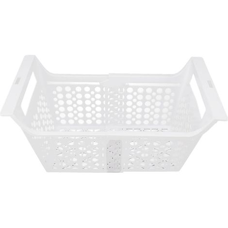 2 pièces de rangement de réfrigérateur avec poignées, Panier de Congélateur Coffre, robustes et Extensible en PP-Organisation pour cuisines, réfrigérateur, armoires, salle de bain(S) (1/5)